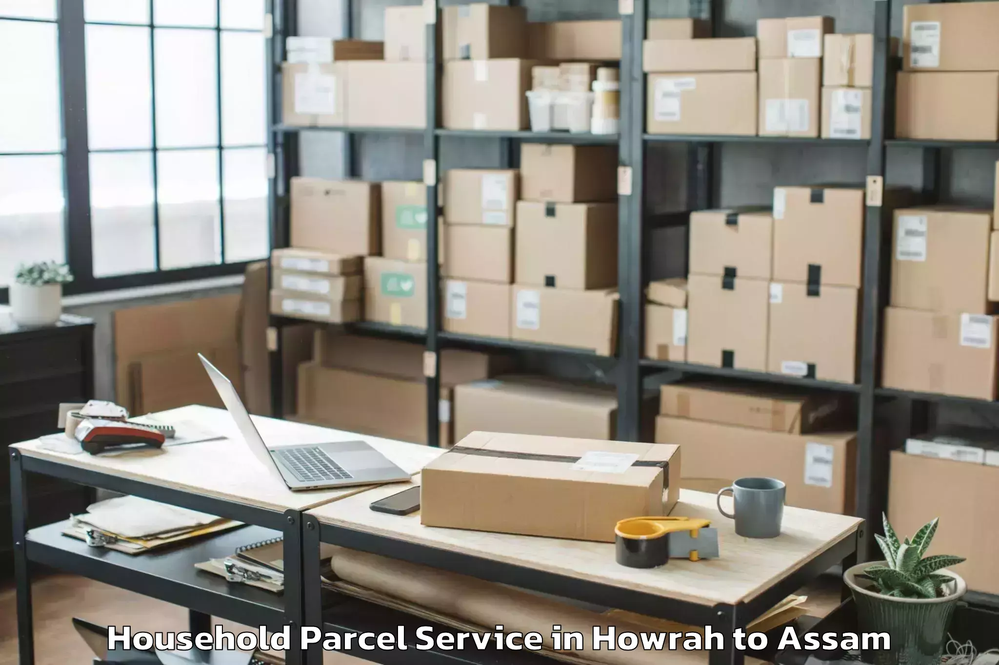 Book Howrah to Silapathar Household Parcel Online